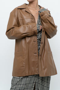DANIER x Vintage x Tan Leather Jacket (XS-M)