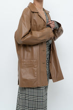 Load image into Gallery viewer, DANIER x Vintage x Tan Leather Jacket (XS-M)