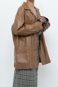 DANIER x Vintage x Tan Leather Jacket (XS-M)