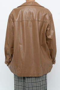 DANIER x Vintage x Tan Leather Jacket (XS-M)