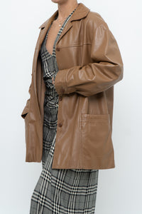 DANIER x Vintage x Tan Leather Jacket (XS-M)