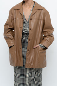 DANIER x Vintage x Tan Leather Jacket (XS-M)