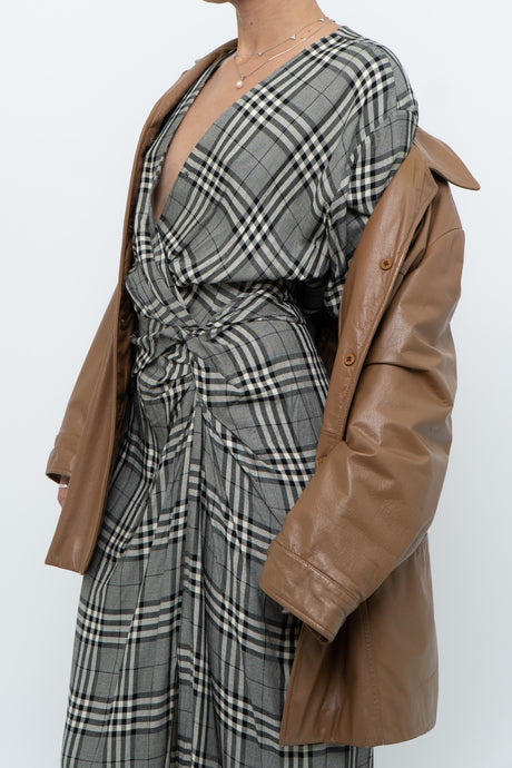 RAG & BONE x Plaid Soft Long Sleeve Dress (S, M)