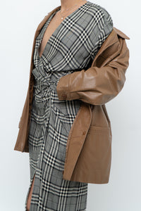 RAG & BONE x Plaid Soft Long Sleeve Dress (S, M)