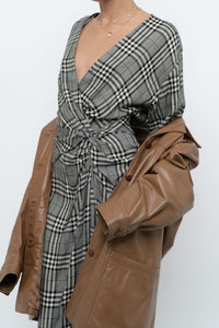 RAG & BONE x Plaid Soft Long Sleeve Dress (S, M)