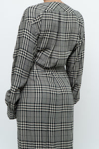 RAG & BONE x Plaid Soft Long Sleeve Dress (S, M)