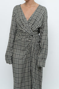 RAG & BONE x Plaid Soft Long Sleeve Dress (S, M)