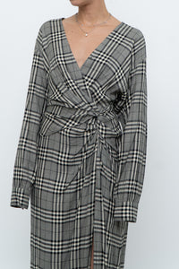 RAG & BONE x Plaid Soft Long Sleeve Dress (S, M)
