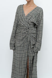 RAG & BONE x Plaid Soft Long Sleeve Dress (S, M)