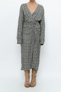 RAG & BONE x Plaid Soft Long Sleeve Dress (S, M)