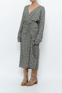 RAG & BONE x Plaid Soft Long Sleeve Dress (S, M)