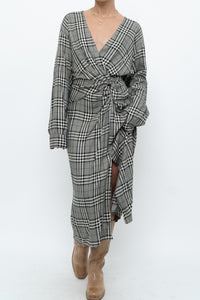 RAG & BONE x Plaid Soft Long Sleeve Dress (S, M)
