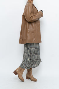 DANIER x Vintage x Tan Leather Jacket (XS-M)