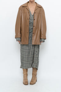 DANIER x Vintage x Tan Leather Jacket (XS-M)