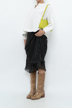 Load image into Gallery viewer, Vintage x Black Polkadot Frilly Midi Skirt (M, L)