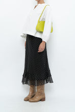 Load image into Gallery viewer, Vintage x Black Polkadot Frilly Midi Skirt (M, L)