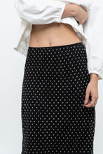 Load image into Gallery viewer, Vintage x Black Polkadot Frilly Midi Skirt (M, L)