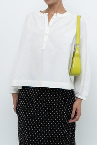 MADEWELL x Cream Cotton Cropped Blouse (XS, S)