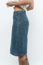 Load image into Gallery viewer, Vintage x Panelled Denim Cotton Midwash Midi Skirt (XS, S)