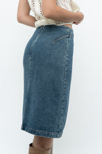 Load image into Gallery viewer, Vintage x Panelled Denim Cotton Midwash Midi Skirt (XS, S)