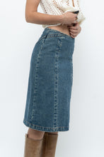 Load image into Gallery viewer, Vintage x Panelled Denim Cotton Midwash Midi Skirt (XS, S)