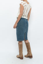 Load image into Gallery viewer, Vintage x Panelled Denim Cotton Midwash Midi Skirt (XS, S)