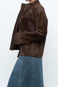 Vintage x Handmade Brown Pony Hair Jacket (XS-M)