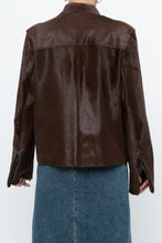 Load image into Gallery viewer, Vintage x Handmade Brown Pony Hair Jacket (XS-M)