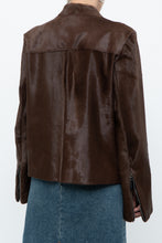 Load image into Gallery viewer, Vintage x Handmade Brown Pony Hair Jacket (XS-M)