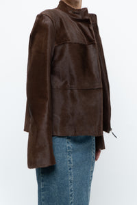 Vintage x Handmade Brown Pony Hair Jacket (XS-M)