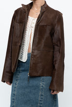 Load image into Gallery viewer, Vintage x Handmade Brown Pony Hair Jacket (XS-M)
