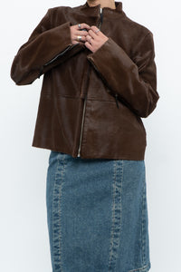 Vintage x Handmade Brown Pony Hair Jacket (XS-M)