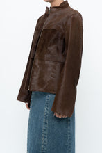 Load image into Gallery viewer, Vintage x Handmade Brown Pony Hair Jacket (XS-M)