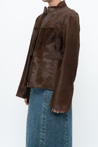 Vintage x Handmade Brown Pony Hair Jacket (XS-M)