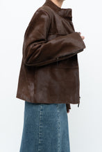 Load image into Gallery viewer, Vintage x Handmade Brown Pony Hair Jacket (XS-M)
