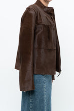 Load image into Gallery viewer, Vintage x Handmade Brown Pony Hair Jacket (XS-M)