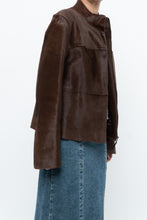 Load image into Gallery viewer, Vintage x Handmade Brown Pony Hair Jacket (XS-M)