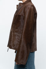 Load image into Gallery viewer, Vintage x Handmade Brown Pony Hair Jacket (XS-M)