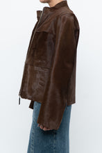 Load image into Gallery viewer, Vintage x Handmade Brown Pony Hair Jacket (XS-M)