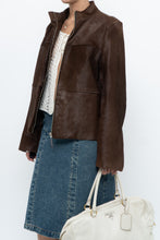 Load image into Gallery viewer, Vintage x Handmade Brown Pony Hair Jacket (XS-M)
