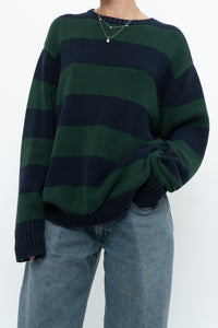 BRANDY MELVILLE x Navy, Green Cotton Oversized Knit Sweater (XS-XL)