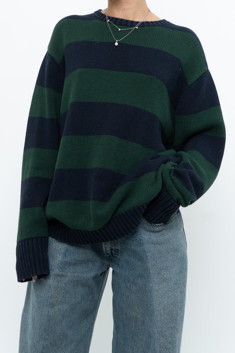 BRANDY MELVILLE x Navy, Green Cotton Oversized Knit Sweater (XS-XL)