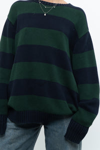 BRANDY MELVILLE x Navy, Green Cotton Oversized Knit Sweater (XS-XL)