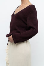 Load image into Gallery viewer, REISS x Burgundy, Cream Knit Sweater (XS-M)