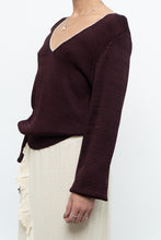 Load image into Gallery viewer, REISS x Burgundy, Cream Knit Sweater (XS-M)