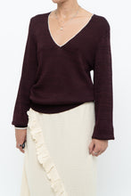 Load image into Gallery viewer, REISS x Burgundy, Cream Knit Sweater (XS-M)