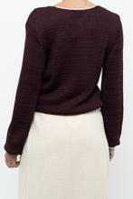 Load image into Gallery viewer, REISS x Burgundy, Cream Knit Sweater (XS-M)