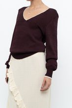 Load image into Gallery viewer, REISS x Burgundy, Cream Knit Sweater (XS-M)