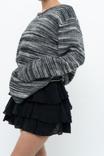 Load image into Gallery viewer, Vintage x Made in Hong Kong x Black, Grey Striped Knit Sweater (XS-L)