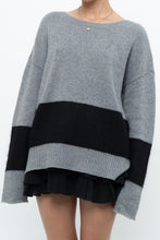Load image into Gallery viewer, DUFFY x Grey, Black Oversized Cashmere Knit Sweater (S-L)